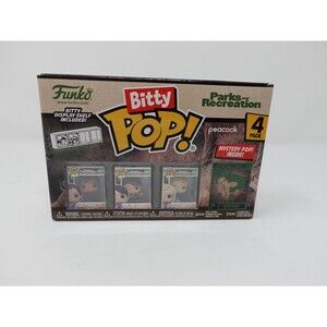 Funko Bitty Pop! Parks & Recreation 4-Pack — Sealed 4 Mini Figures Set